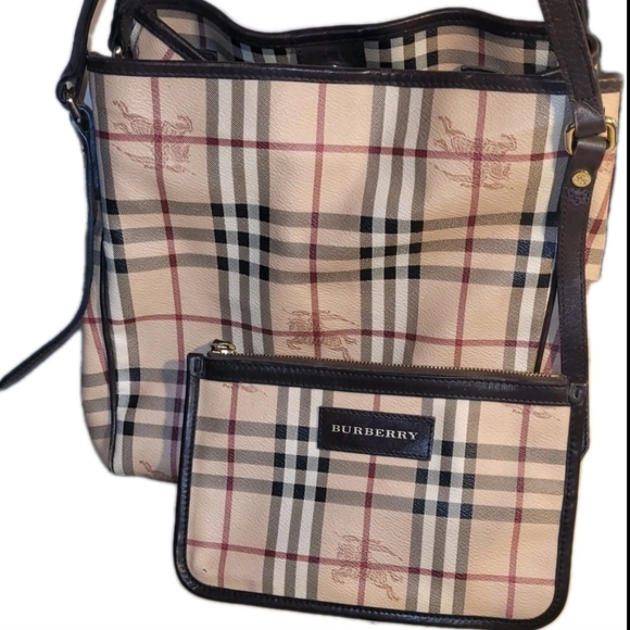 Burberry Haymarket Check Coated Canvas Canterbury Tote Plus Zip Pouch & Dust Bag - Picture 13 of 16